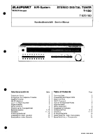 Blaupunkt T-150 - Service Manual